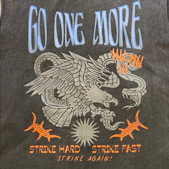 Adult Cut Off Muscle Tank - Picture 2 of 4